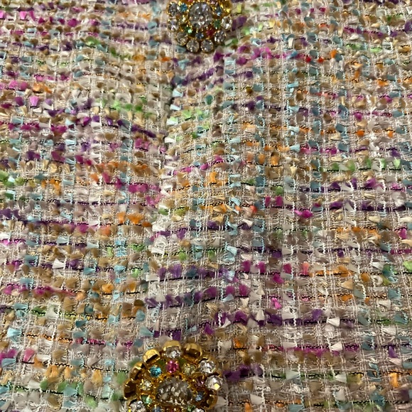 Weill Women's Multicolor Tweed style Jacket blazer - Picture 3 of 7